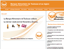 Tablet Screenshot of banquealimentaire-toulouse.org